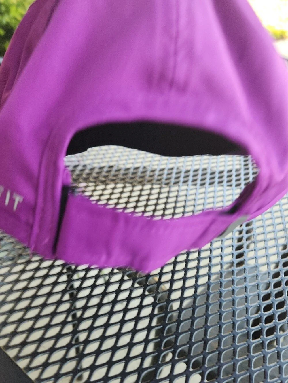 Nike Bright Purple Running Cap with White Swoosh